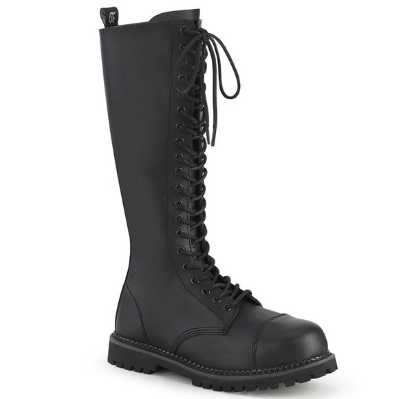 Gothic Steel Toe Knee High Boots main image 4